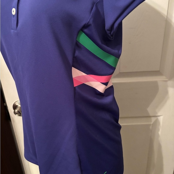 Nike Golf Polo Shirt M Mesh Dri-Fit Tour Performance M - Picture 3 of 5